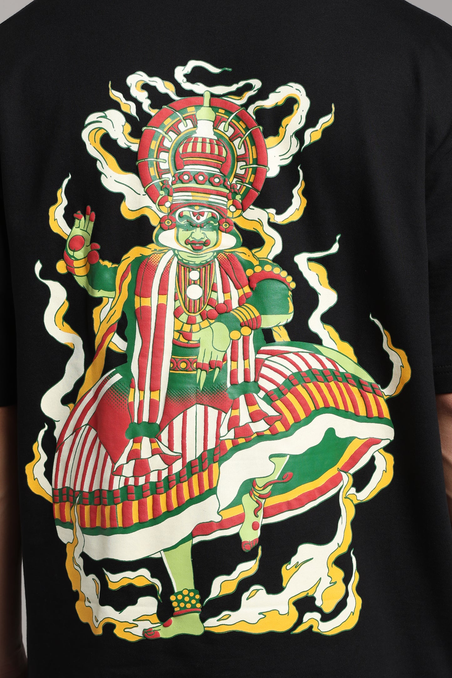 Rooted Kathakali oversized tshirt back print