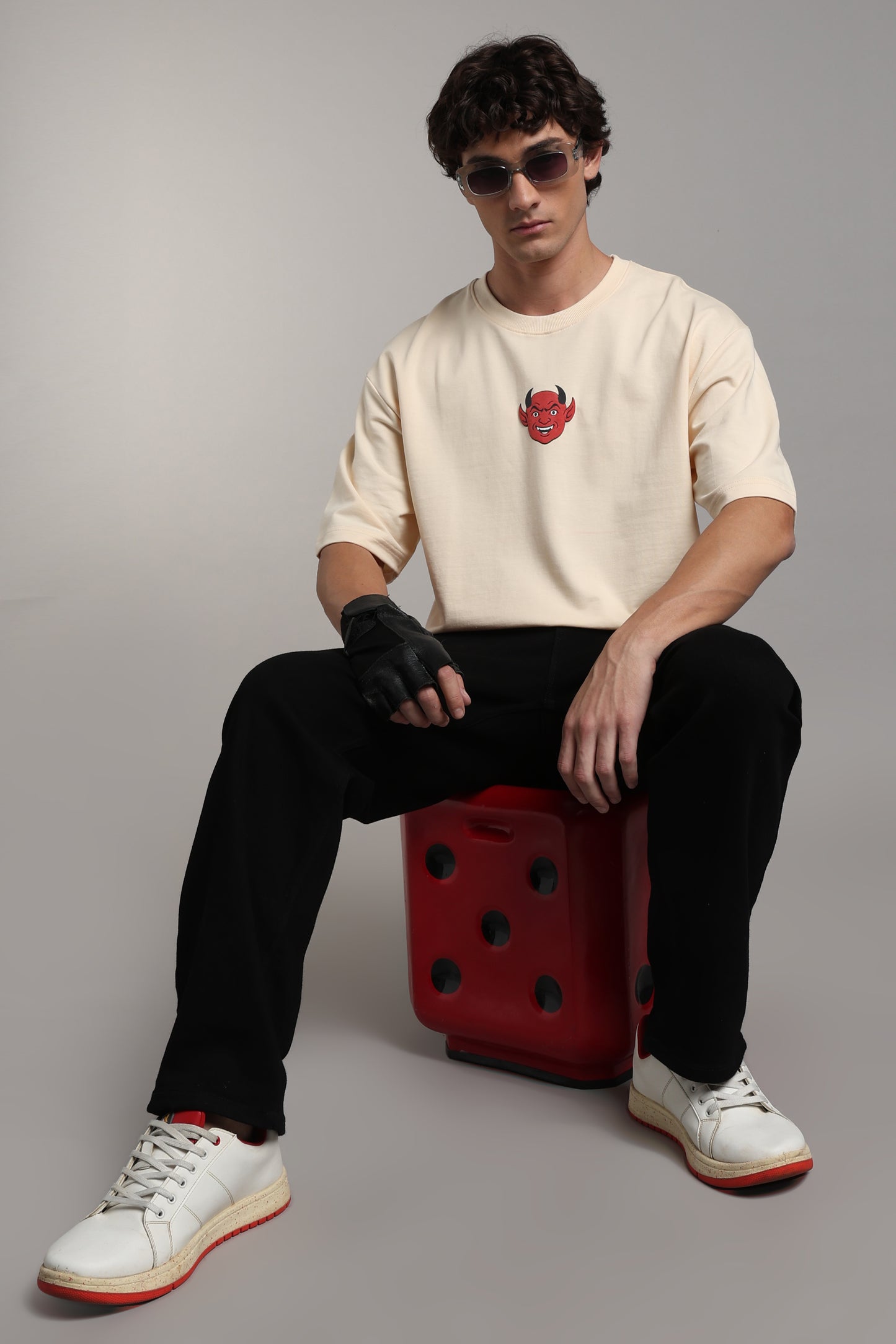 90s Vibe Unisex Oversized T-Shirt worn