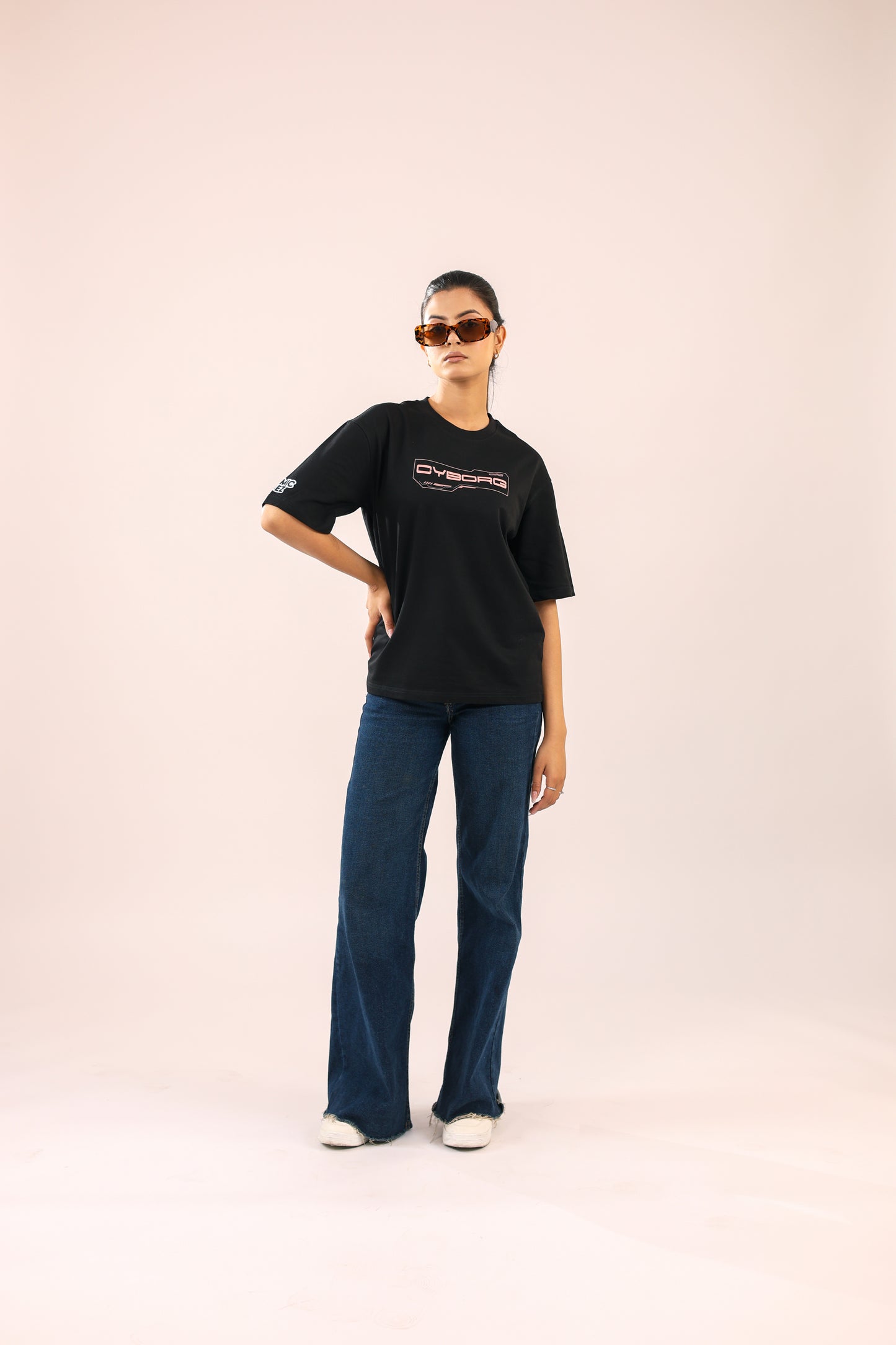 Cyborg oversized tshirt worn