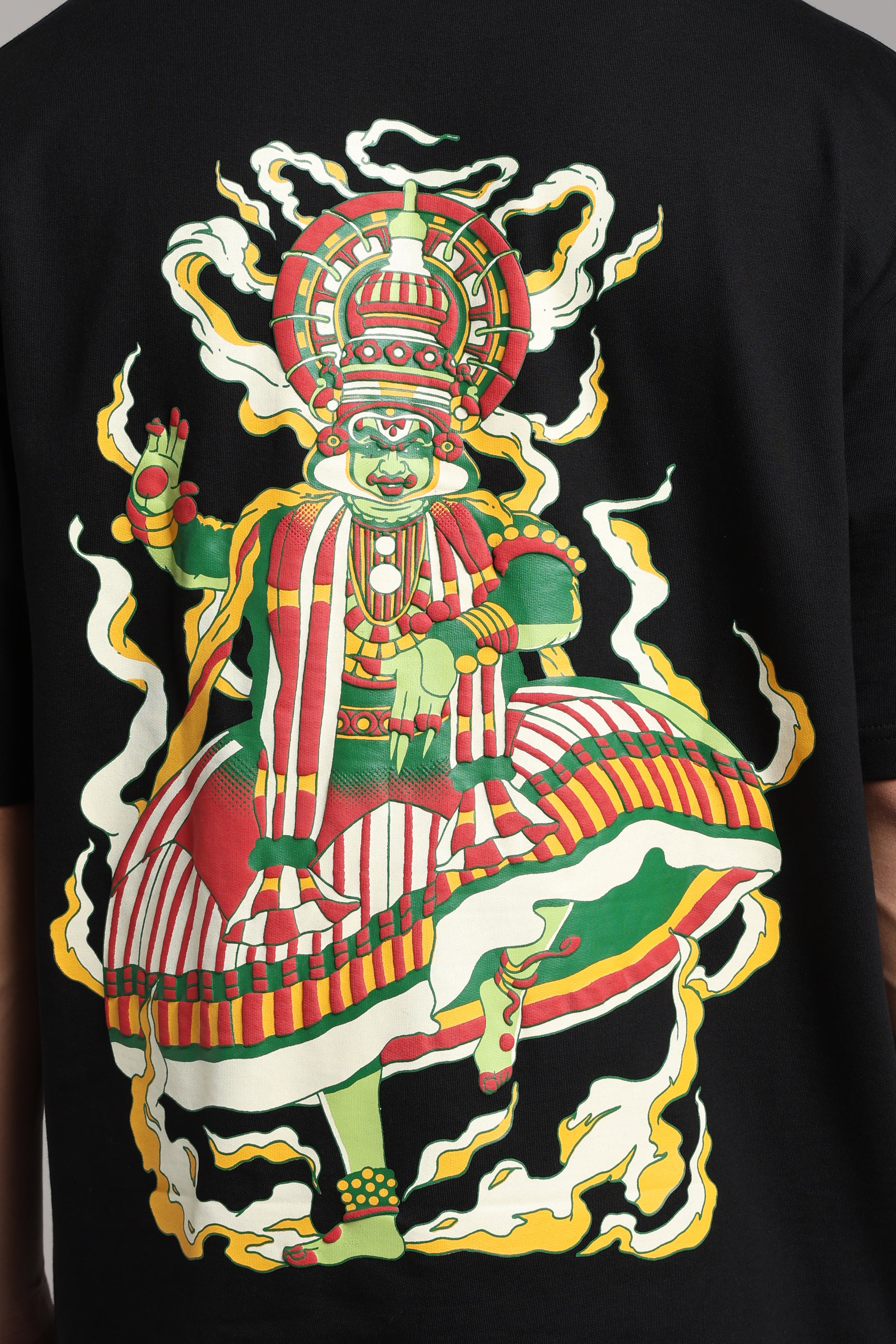 Rooted Kathakali oversized tshirt back print