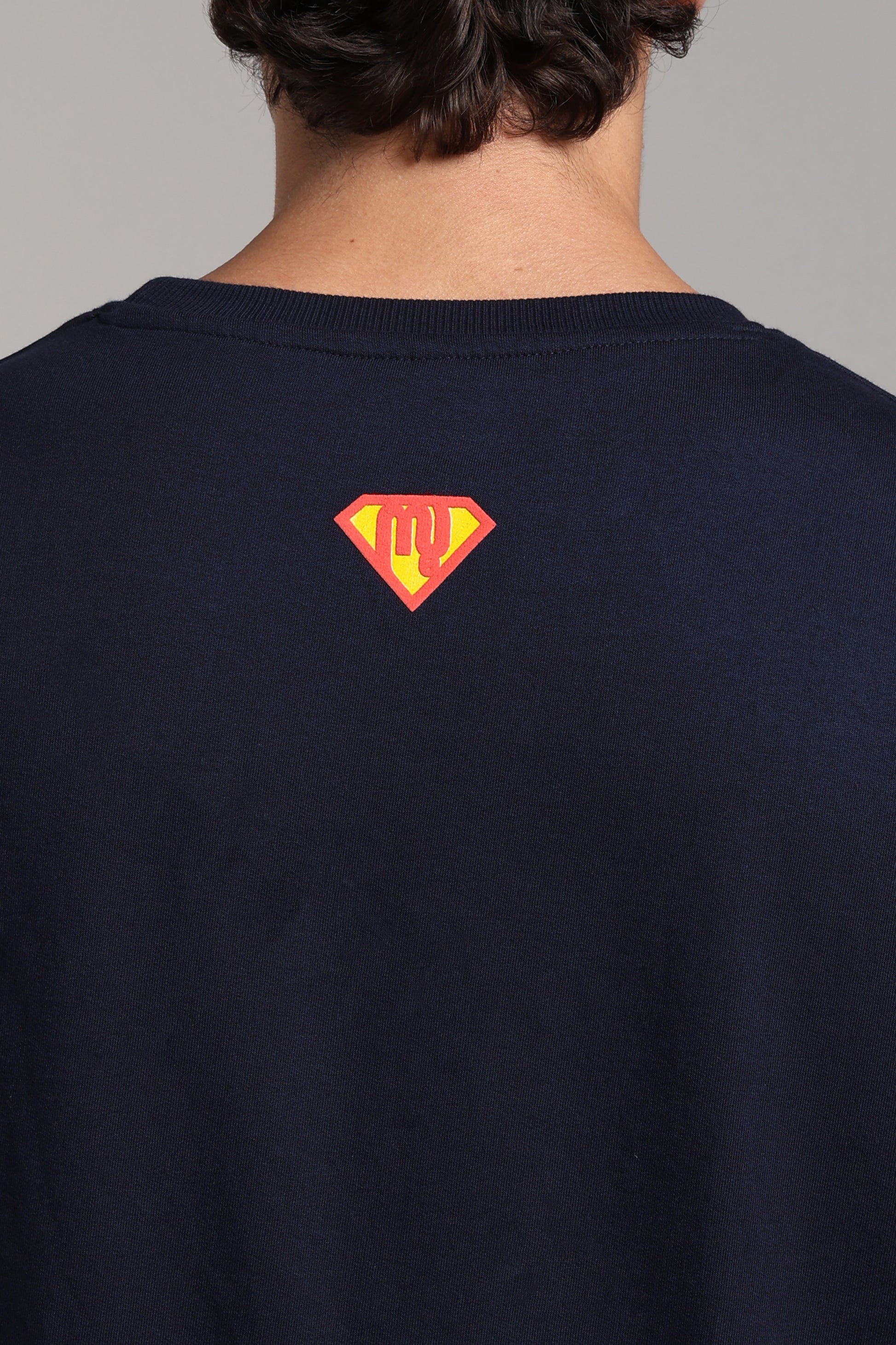 Superman oversized tshirt back crest